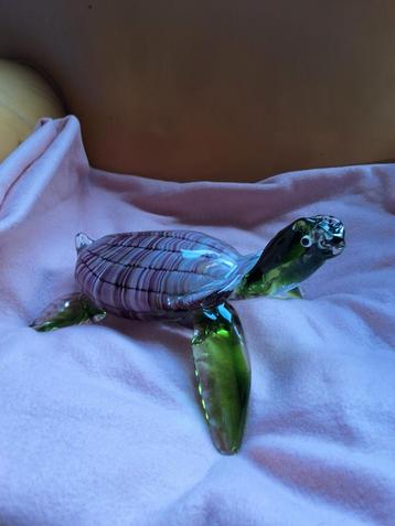 Groot murano Glas Schildpad onbeschadigd 12,5cm hg beschikbaar voor biedingen