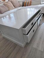 massief houten salontafel 120x70x46 lxbxh, Ophalen, Gebruikt, 100 tot 150 cm, W&W