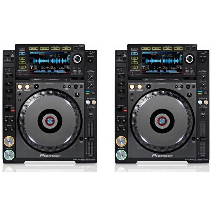 Set 2 Pioneer DJ CDJ 2000 CDJ2000NXS CDJ2000NXS spelers, Muziek en Instrumenten, Dj-sets en Draaitafels, Zo goed als nieuw, Draaitafel