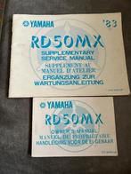 Yamaha RD50MX Boekjes - Handleiding & Service Manual, Fietsen en Brommers, Handleidingen en Instructieboekjes, Ophalen of Verzenden