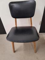 Vintage eetkamer stoel jaren 60 70,beschadiging in bekleding, Huis en Inrichting, Stoelen, Ophalen, Gebruikt, Eén