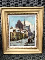 Ben Viegers, Doddendaal Nijmegen in de winter, Antiek en Kunst, Kunst | Schilderijen | Klassiek, Ophalen of Verzenden