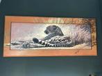 Cheetah Schilderij - 112x48cm, Ophalen