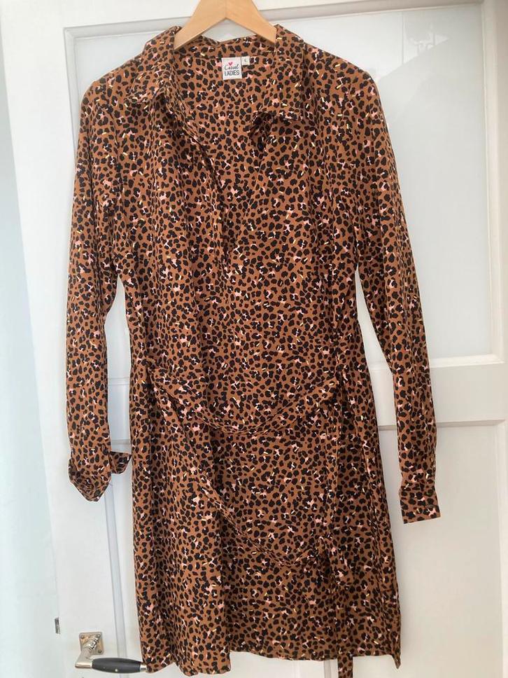 Leuk Dames Jurkje - Casual Ladies - Maat L, Kleding | Dames, Jurken, Zo goed als nieuw, Maat 42/44 (L), Bruin, Boven de knie, Ophalen of Verzenden