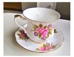 vintage porselein kop/schotel royal ascot rose basket, Ophalen of Verzenden