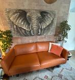 Leren 3-zits bank Eierkamp  - Nieuwstaat!, Huis en Inrichting, Banken | Bankstellen, Driepersoons, Ophalen of Verzenden, Zo goed als nieuw