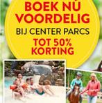 CENTERPARCS nu tot 50% KORTING (ook in voorjaarsvakantie), Drie personen of meer, Kortingsbon, Bungalowpark