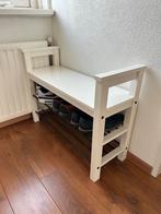 Witte schoenenbank met zitje, Ophalen, Zo goed als nieuw