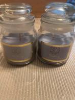 Set van 2 Blueberry geurkaarsen, Overige materialen, Nieuw, Ophalen of Verzenden, Grijs