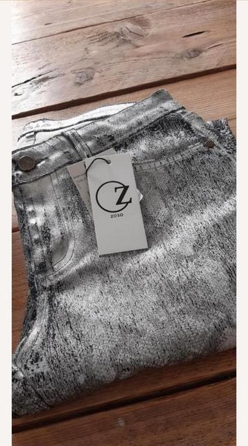 ZOSO Broek Demi Model 244 Silver Maat S Nieuw/ met  Elasthan beschikbaar voor biedingen