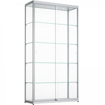 2 Glazen Vitrine Kasten ZGAN prijs is per kast beschikbaar voor biedingen