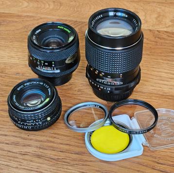 Objectieven Asahi Pentax standaard, telelens en groothoek beschikbaar voor biedingen