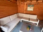 T.E.A.B.Witte loungeset incl. tafel en stoel, Tuin en Terras, Tuinsets en Loungesets, Ophalen, Gebruikt, 6 zitplaatsen, Aluminium