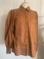 Dante 6 blouse met lange mouw brons bruin 3=M/38, Kleding | Dames, Blouses en Tunieken, Bruin, Verzenden, Zo goed als nieuw, Maat 38/40 (M)