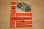Zeldzaam boekje - Tape-recording - Ca 1960 !!, Ophalen of Verzenden