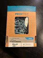 Metaalschroeven verzinkt - Cilinderkop M6x20, Doe-het-zelf en Verbouw, Ophalen of Verzenden, Nieuw, Minder dan 50 mm, Schroeven