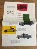 Austin 1961 modellenprogramma autofolder brochure Healey, Ophalen of Verzenden, Gelezen, Overige merken