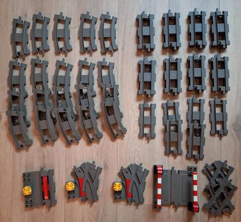 Lego Duplo trein - rails - spoor - wissels, Kinderen en Baby's, Speelgoed | Duplo en Lego, Gebruikt, Duplo, Ophalen of Verzenden