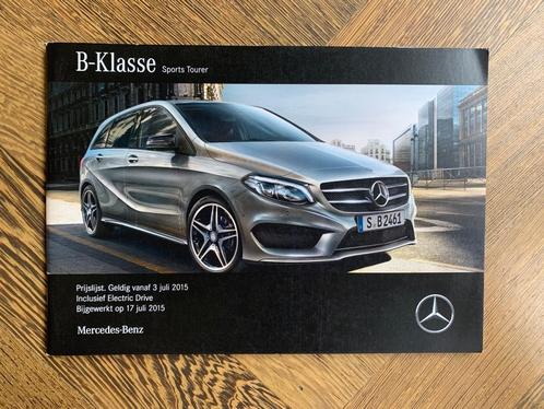 Prijslijst Mercedes-Benz B-klasse W246 2015, Boeken, Auto's | Folders en Tijdschriften, Nieuw, Mercedes, Ophalen of Verzenden