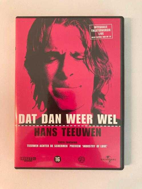 Hans Teeuwen ‘Dat dan weer wel’, 2003 / DVD / Theaterversie, Cd's en Dvd's, Dvd's | Cabaret en Sketches, Zo goed als nieuw, Stand-up of Theatershow
