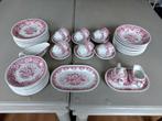Villeroy & Boch Balmoral rood met rozen. 12 Delig servies., Antiek en Kunst, Ophalen