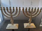 2 stuks 7 armige kandelaars uit israel, Ophalen