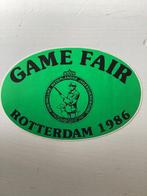 Sticker Game Fair Rotterdam (Nederlandse Jagersvereniging), Verzamelen, Stickers, Zo goed als nieuw, Verzenden
