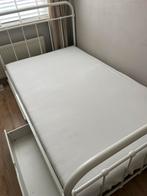 Stevig wit twijfelaar bed 120x200 – 2 lades – Moet snel weg!, Huis en Inrichting, Slaapkamer | Bedden, Ophalen, Gebruikt, Wit