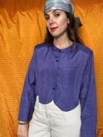Vintage blouse / shirt / blazer -paars - Jaren 90 - 38/M, Gedragen, Maat 38/40 (M), Vintage, Ophalen of Verzenden