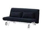IKEA Slaapbank PS in nette staat!!, Huis en Inrichting, Slaapkamer | Slaapbanken, Ophalen, Gebruikt, Blauw, Tweepersoons