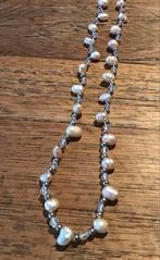 Vintage ketting met echte barok parels en kristallen, Sieraden, Tassen en Uiterlijk, Kettingen, Overige materialen, Wit, Nieuw