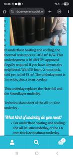 Underfloor 10db, Soundproof, Ophalen of Verzenden, Zo goed als nieuw, 15 m² of meer, Zeil