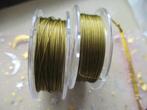 256/ goud kleur wire draad, Hobby en Vrije tijd, Kralen en Sieraden maken, Ophalen of Verzenden, Nieuw, Draad