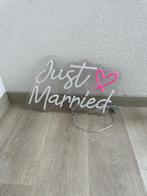 Just married lichtbord, Zo goed als nieuw, Ophalen, Geboorte of Huwelijk