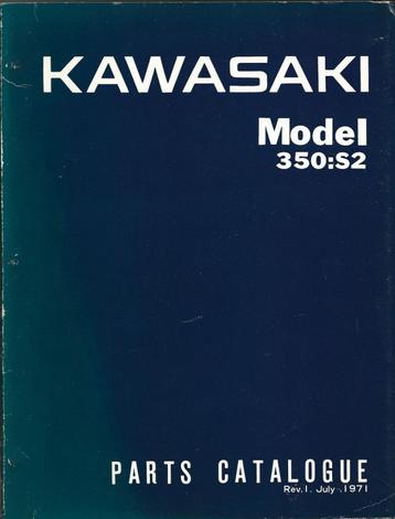 Kawasaki 350 S2 Parts List (2586z) beschikbaar voor biedingen