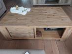 Houten Salontafel met Lade en Opbergruimte, Ophalen, Gebruikt, 100 tot 150 cm, 50 tot 100 cm