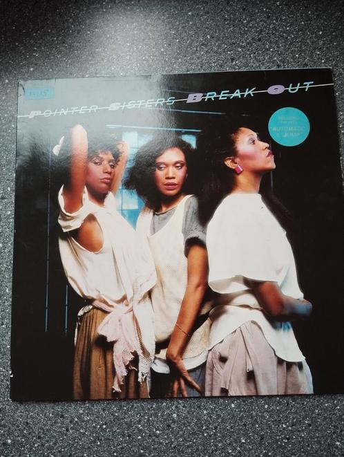 Vinyl LP - Pointer Sisters Break Out inclusief lyrics 1983, Cd's en Dvd's, Vinyl | R&B en Soul, Zo goed als nieuw, 1980 tot 2000