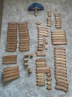 Houten Treinbaan Set met brug, Ophalen of Verzenden, Gebruikt