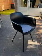 6x kuipstoel zwart kunststof met stalen frame, Huis en Inrichting, Stoelen, Ophalen, Kunststof, Gebruikt, Zwart