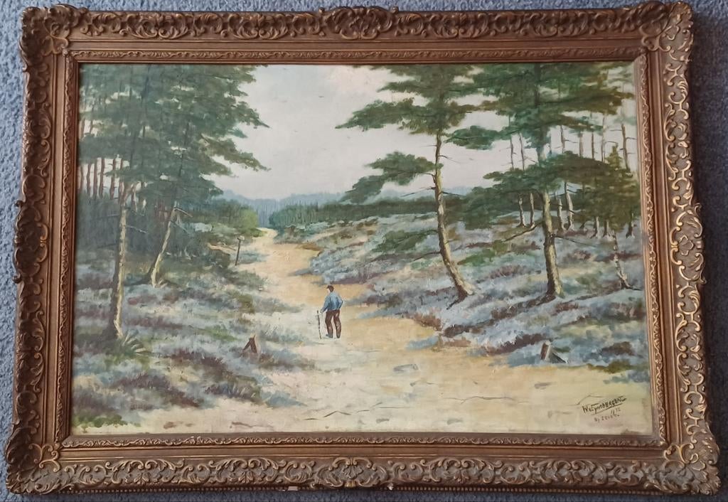 Mooi, oud schilderij uit 1932, Ophalen