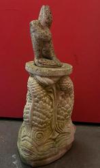 Betonnen Tuinbeeld Fontein met Vissen, Tuin en Terras, Tuinbeelden, Ophalen, Gebruikt, Beton, Dierenbeeld