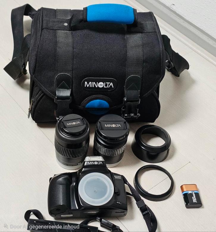 Minolta Dynax 300si Analoge Camera Set, Audio, Tv en Foto, Fotocamera's Analoog, Gebruikt, Spiegelreflex, Minolta, Ophalen of Verzenden