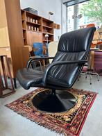 Vintage design leren Artifort F142 fauteuil, jaren 60, Huis en Inrichting, Fauteuils, Ophalen, Gebruikt, -, -