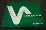 Honda CB500 K2 1976 motorcycle parts list CB 500K2 ED F G, Ophalen of Verzenden, Honda