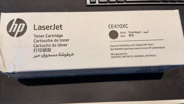 HP LaserJet CE410XC Toner High Capacity - Nieuw & Verzegeld, Computers en Software, Printerbenodigdheden, Nieuw, Toner, Ophalen of Verzenden