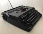 vintage zwarte typemachine Brother De Luxe 220 portable, Diversen, Typemachines, Ophalen, Gebruikt