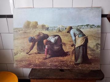 mooie vintage prent, boerenleven op het land Frankrijk groot beschikbaar voor biedingen
