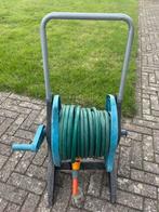 19,5 m1 Tuinslag op haspel, Tuin en Terras, Tuinslangen, Ophalen, Gebruikt, Tuinslang
