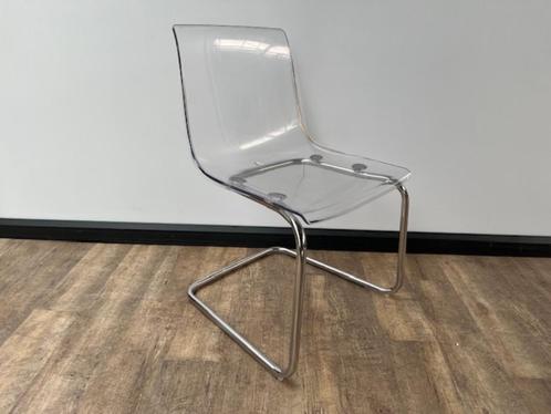 Vergaderstoelen set transparant, Huis en Inrichting, Stoelen, Gebruikt, Vijf, Zes of meer stoelen, Kunststof, Metaal, Overige kleuren