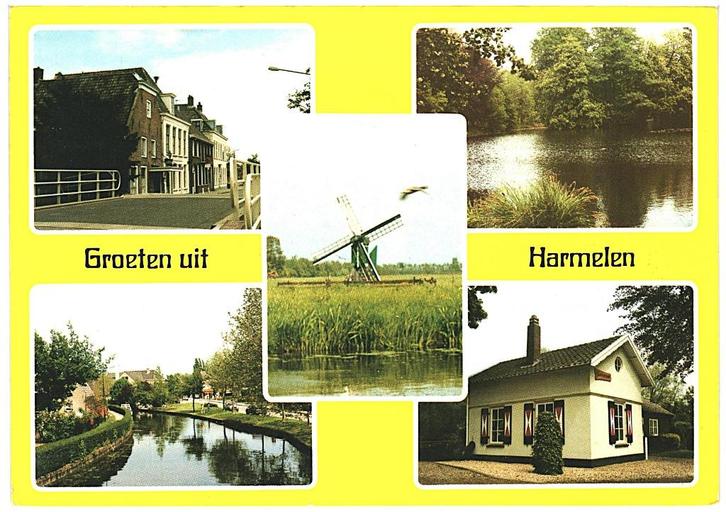 909377	Harmelen	Utr	_Gelopen met mooie zegel	Europapostzegel, Verzamelen, Ansichtkaarten | Nederland, Gelopen, Utrecht, Ophalen of Verzenden